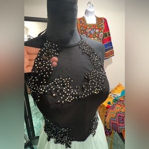 High Neck long dress